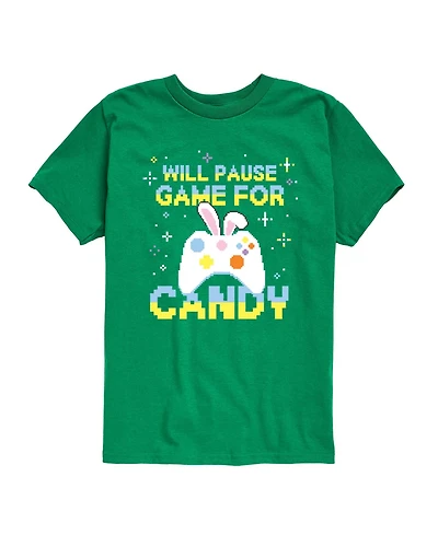 Instant Message Boys' 8-20 Pause For Candy Short-Sleeve Graphic T-Shirt