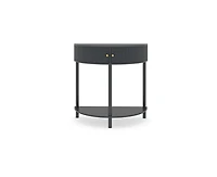 sumyeg 31.5" Corner Cabinet Side Table with 2 Storage Drawers and Bottom Shelf