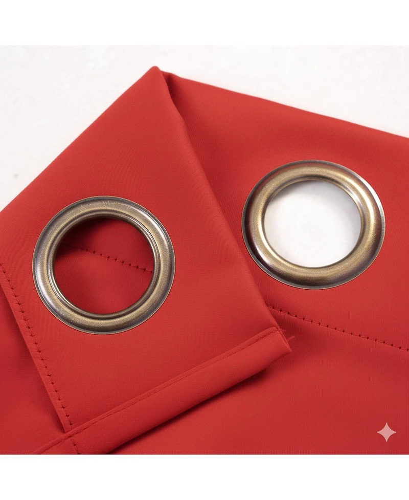 Rt Designers Collection 100% Polyester 250 Gsm Riley Blackout Grommet Panel