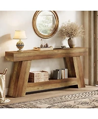 Tribesigns 70.9 Inch Long Console Tables, Farmhouse Entryway Table with Storage