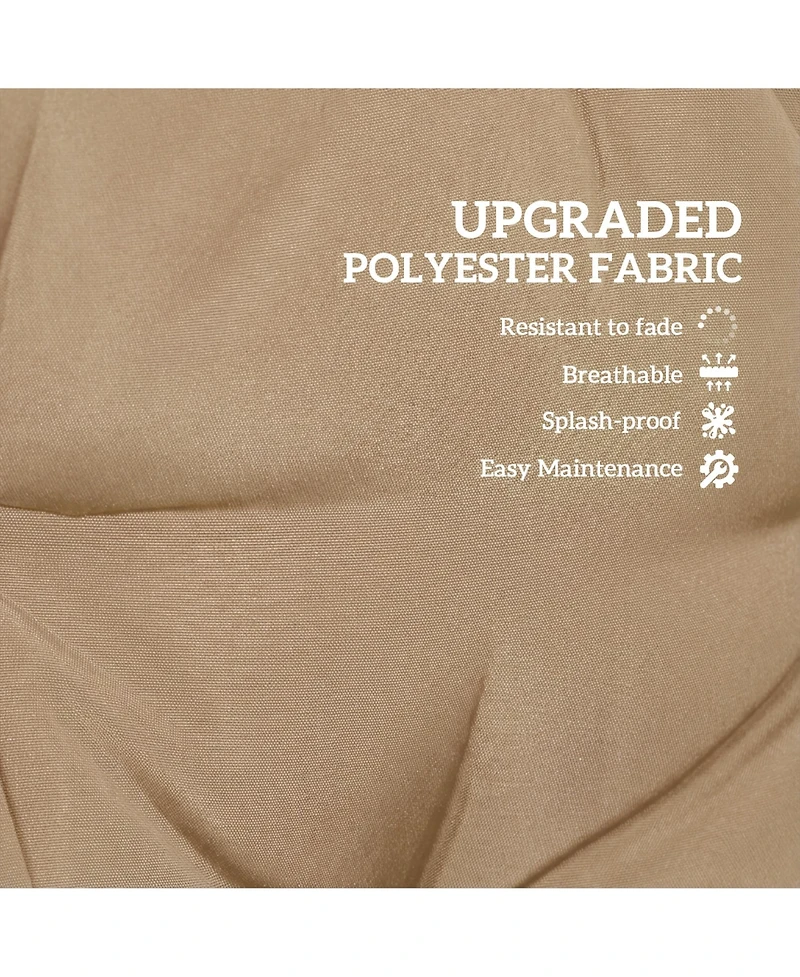 Outsunny Indoor Outdoor Chair Cushions with Back, Pillows