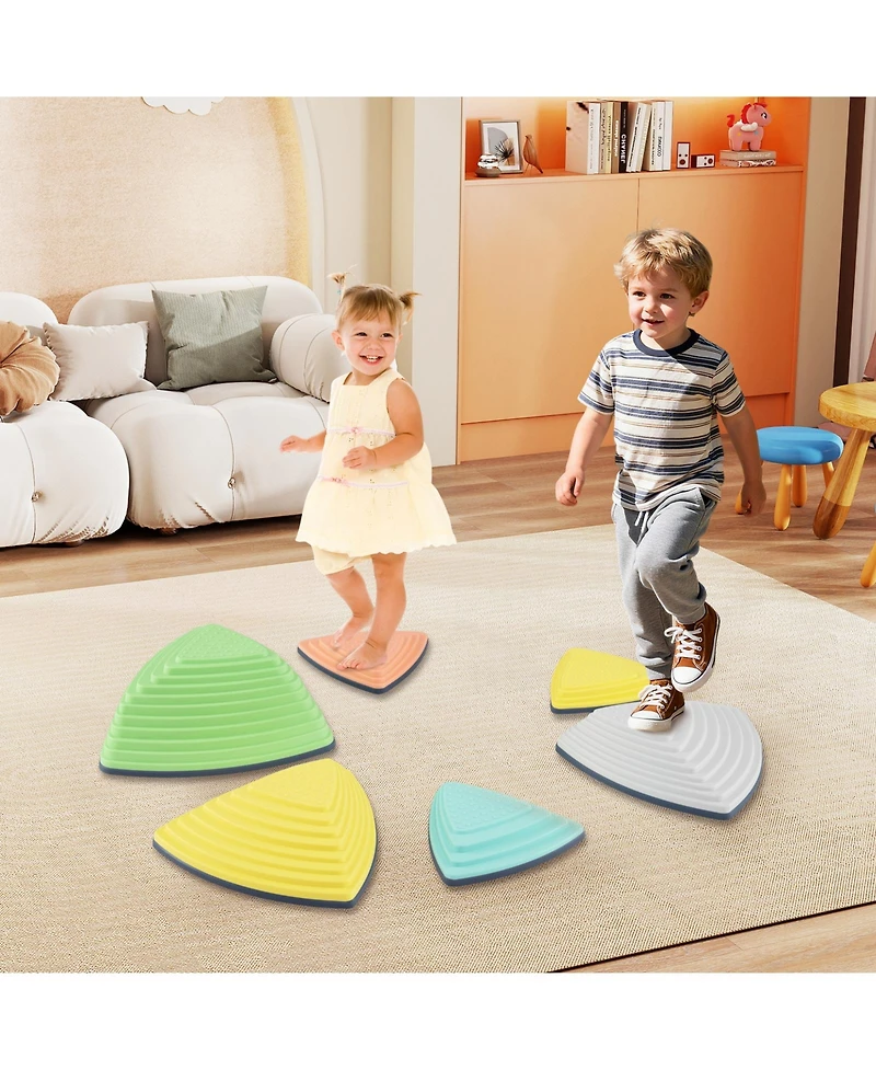 Mecale Kids' Non-Slip Stepping Stones with Storage Bag