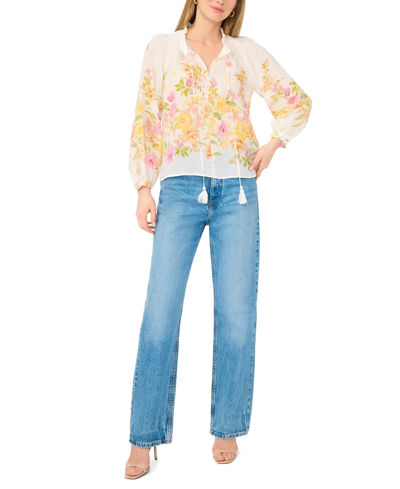 Vince Camuto Women's Raglan-Sleeve Button-Down Top