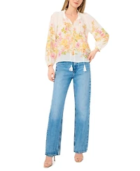 Vince Camuto Women's Raglan-Sleeve Button-Down Top