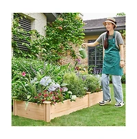 Yaheetech Wooden Raised Garden Bed Divisible Planter Box Wood