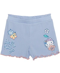 Hybrid Girls' 2T-6X Hello Kitty Short-Sleeve T-Shirt and Shorts, 2-Piece Set