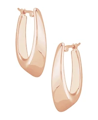 14k Gold Earrings, Visor Earrings