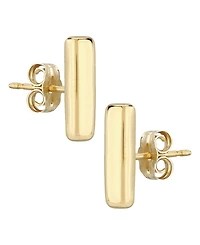Bar Stud Earrings Set in 14k Gold