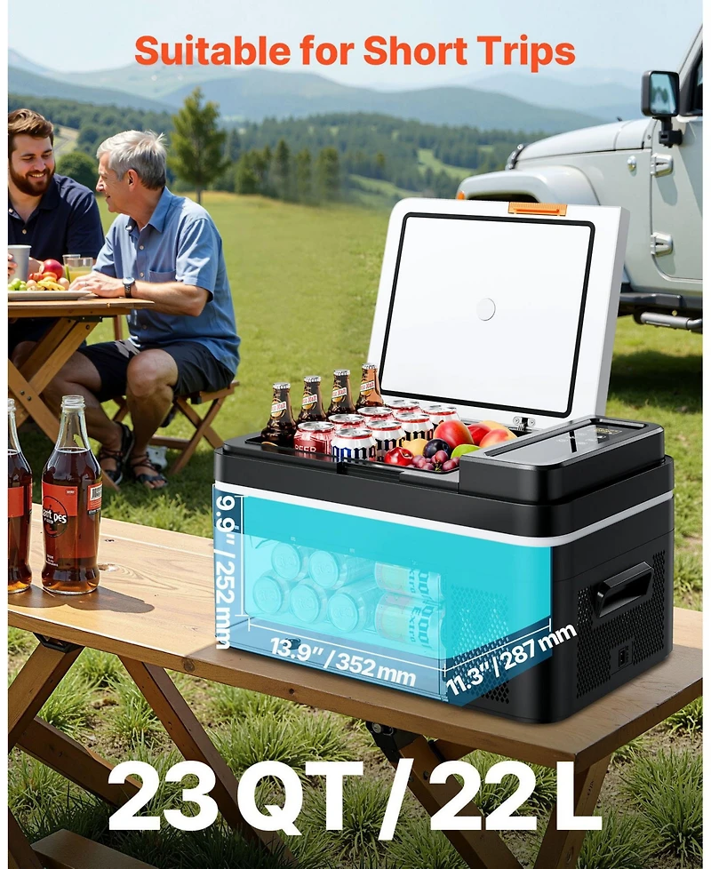 Mecale 12 Volt Portable Car Refrigerator with App Control