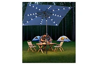 Clihome Sun Umbrella Solar Umbrella,Lighted Patio
