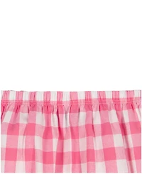 Tommy Hilfiger Baby Girls' Ruffle Trim Gingham Dress and Diaper Cover, 2-Piece Set