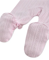 abercrombie kids Baby Girls' Footed Pointelle Coverall