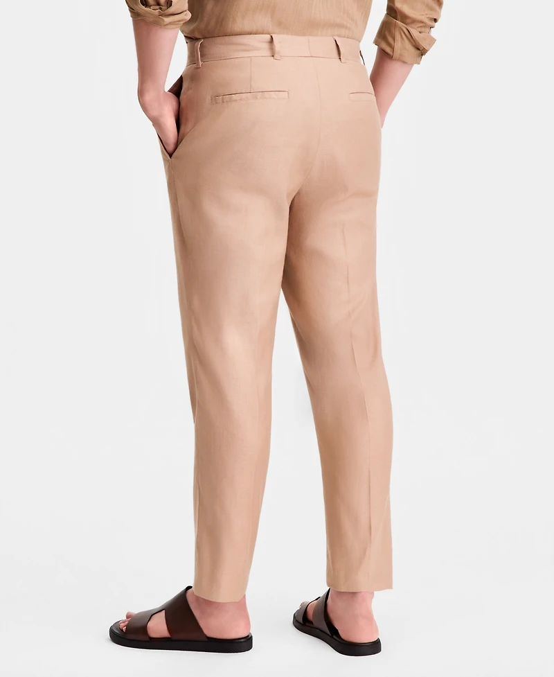 Alfani Men's Tech Linen-Blend Pants, Macy's Exclusive