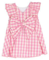Rare Editions Baby Girls' Ruffled Gingham-Print Dress with Diaper Cover