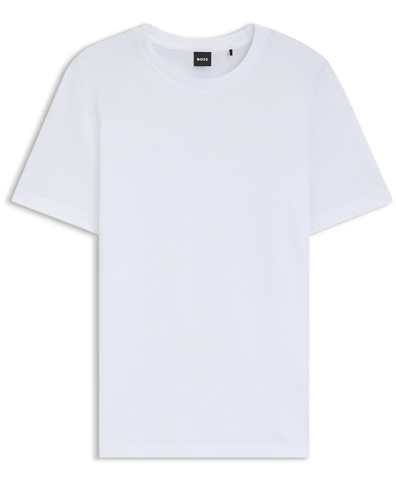 Boss by Hugo Men's Bubble-Jacquard Structure T-shirt