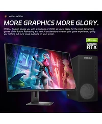 Hp Omen 16L Tower Desktop Amd Ryzen 7 64GB Ram Nvidia GeForce Rtx 5060 1TB Ssd Storage Windows 11 Pro