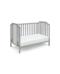 flynama 3in1 Convertible Island Crib Traditional Contemporary Style Dual Tone Finish for Baby Nursery