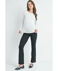 Hello Miz Maternity Over-the-Belly Bootcut Pull-On Pants