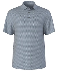 Pga Tour Men's Micro Print Golf Polo Shirt