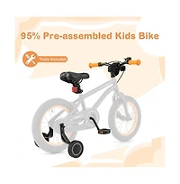 Hongge 14 Inch Kids Bike Sport Bicycle for 3-5 Years Old with Adjustable Seat