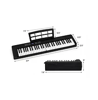 Hongge Key Foldable Piano Keyboard Full Electronic with Midi and Split Function