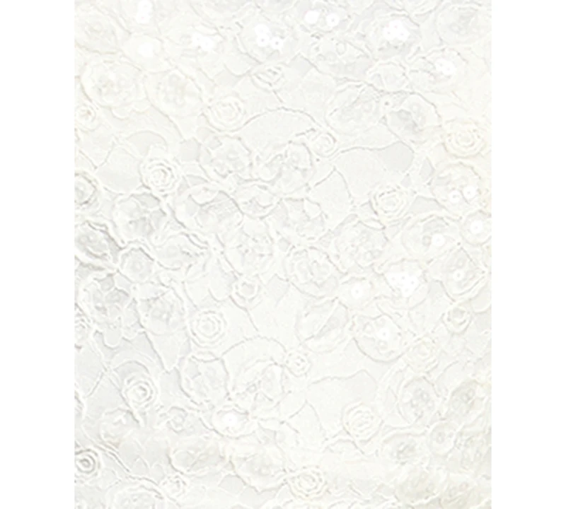 Emerald Sundae Junior's Sequin Lace-Up Back Square Neck Short Dress