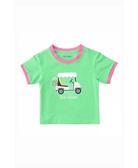 Bits & Bows Toddler Girls Golf Tee Time T-Shirt
