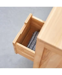 Tikamoon Solid Teak Wood Vanity Cabinet Washstand Bathroom Sink Unit 100cm New