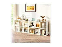 Slickblue Modern 6-Cube Organizer Bookcase with Anti-Tip Hardware