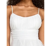 pear culture Juniors' Emma Corkscrew-Ruffled Dress