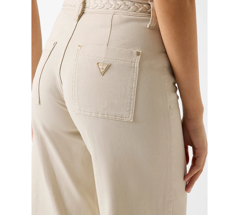 Guess Women's Zoya Crop Leg Braided Pants