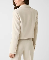 Guess Women's Leila Single-Breasted Cropped Blazer