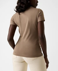 Guess Women's Short-Sleeve Peony Triangle T-Shirt