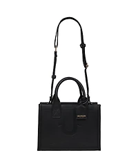 True Religion Debossed Logo Modern Tote with Removable Shoulder Strap