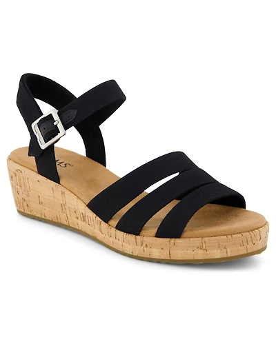 Toms Women's Julia Open Toe Wedge Sandals