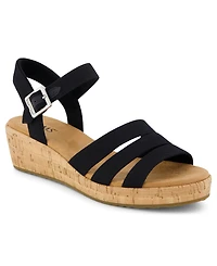 Toms Women's Julia Open Toe Wedge Sandals