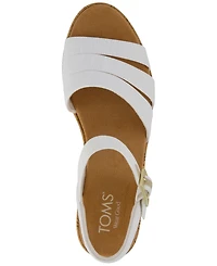 Toms Women's Julia Open Toe Wedge Sandals