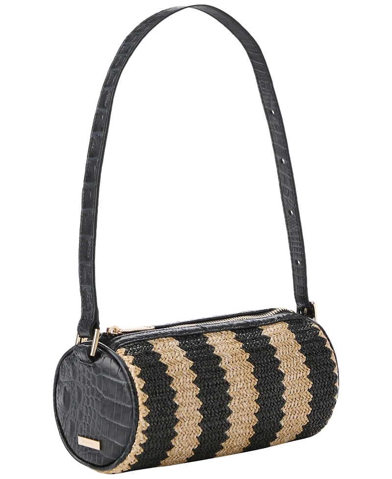Brahmin Billie Barrel-Style Leather Shoulder Bag