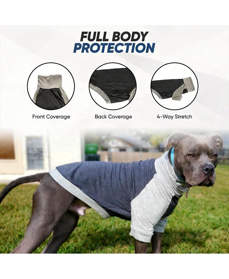 Aronkl Comfortable Breathable Cotton Spandex Dog Shirt for Large Dogs