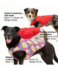 Aronkl Loft Dog Jacket: Insulated, Reversible, Water-Resistant, Reflective, Adventure Ready