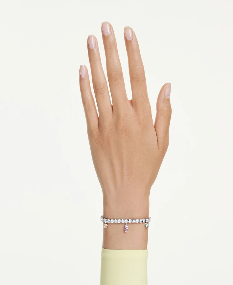Swarovski x Ariana Grande Rhodium Plated Tennis Bracelet