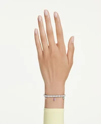 Swarovski x Ariana Grande Rhodium Plated Tennis Bracelet