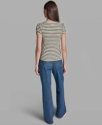 Bcbg Women's Cap-Sleeve Square Neck Top