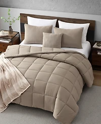 Kenneth Cole Reaction Solid Washed Microfiber 5-Pc. Comforter Set, King