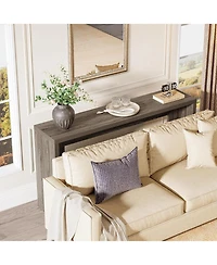 Tribesigns Media Console, 55-Inch Wooden Sofa Table with Storage for Entryway, Foyer, Hallway, Living Room