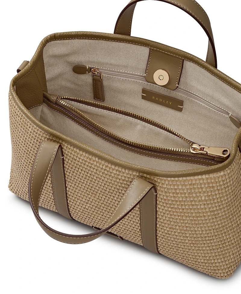 Radley London Chartfield Place Raffia Small Open Top Grab Bag