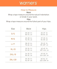 Warner's Women's So Stretchy Good Mid Rise Thong Panty