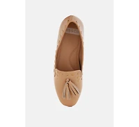 Philoha Studs & Tassels Detail Flat Loafers