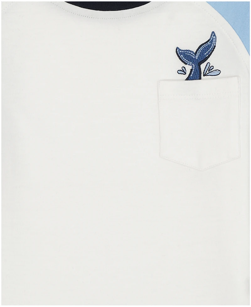 Kids Headquarters Boys' Toddler 2T-5T Tipped Polo, Baseball T-Shirt and Striped Oxford Shorts, 3-piece Set