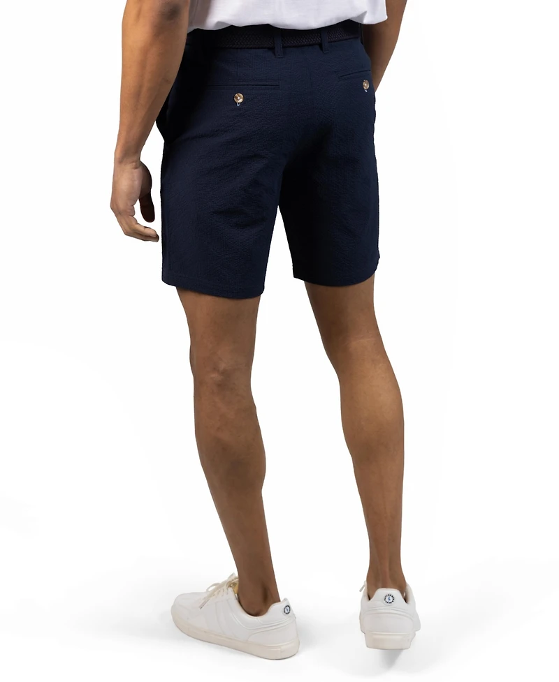 Tailorbyrd Men's Solid Seersucker Short